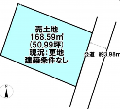 宮崎市波島、土地の間取り画像です
