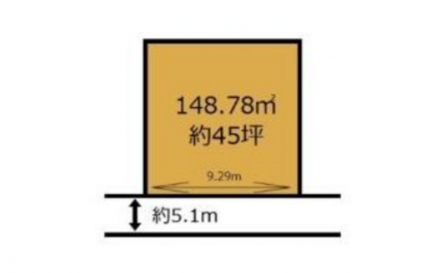宮崎市清武町加納、土地の間取り画像です