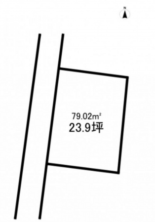 宮崎市大塚町、土地の間取り画像です
