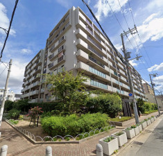 大阪市旭区高殿、マンションの外観画像です