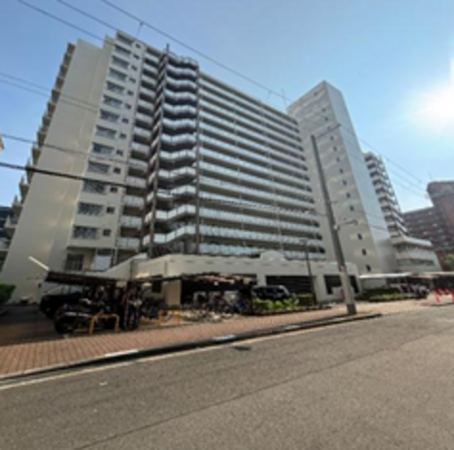 大阪市城東区中央、マンションの外観画像です