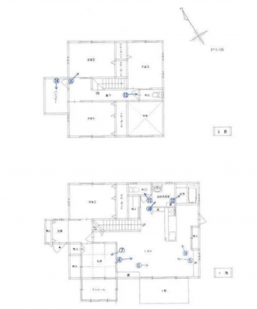 小林市、中古一戸建ての間取り画像です