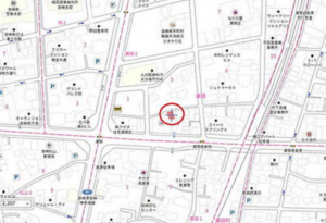 宮崎市瀬頭、土地の間取り画像です