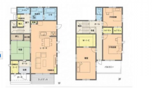 宮崎市大塚町、中古一戸建ての間取り画像です