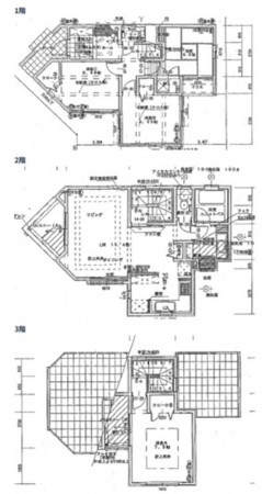 大阪市鶴見区徳庵、中古一戸建ての間取り画像です