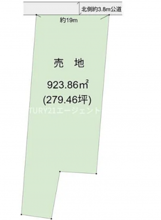 宮崎市神宮、土地の間取り画像です