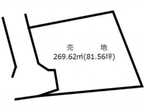 宮崎市東大宮、土地の間取り画像です