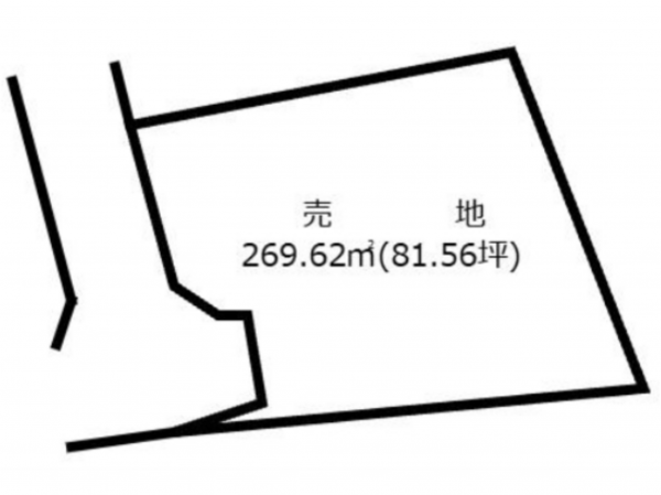 宮崎市東大宮、土地の間取り画像です