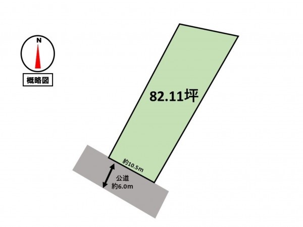 松阪市下村町、土地の間取り画像です