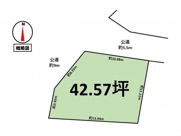 松阪市東町、土地の間取り画像です
