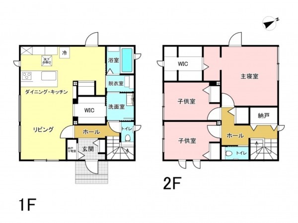 津市、中古一戸建ての間取り画像です