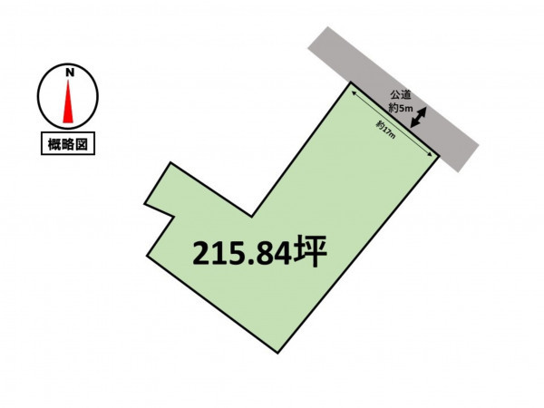 松阪市下村町、土地の間取り画像です