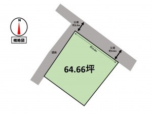 松阪市西之庄町、土地の間取り画像です