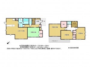 松阪市五反田町、新築一戸建ての間取り画像です