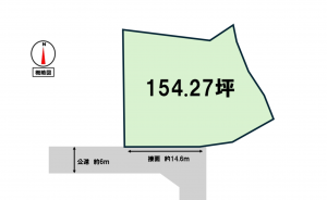 松阪市駅部田町、土地の間取り画像です