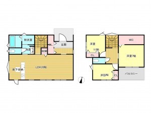 津市久居緑が丘町、新築一戸建ての間取り画像です