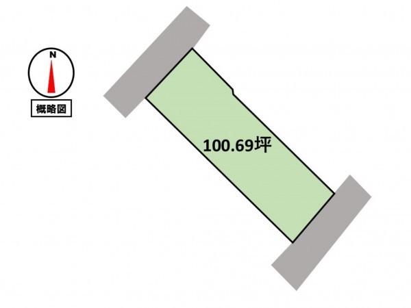 松阪市茶与町、土地の間取り画像です