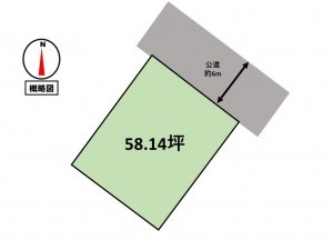 松阪市五反田町、土地の間取り画像です