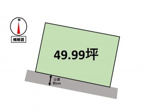 津市久居元町、土地の間取り画像です