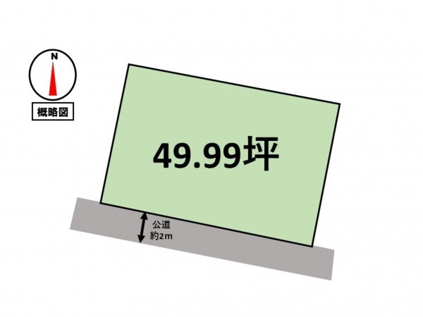 津市久居元町、土地の間取り画像です