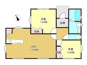 松阪市五反田町、新築一戸建ての間取り画像です
