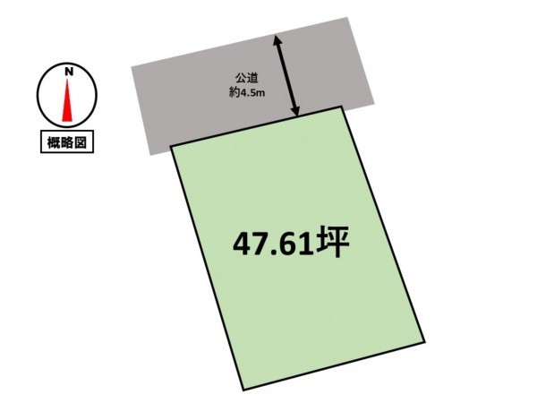 津市戸木町、土地の間取り画像です