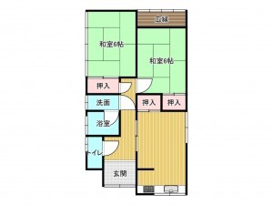 松阪市駅部田町、中古一戸建ての間取り画像です