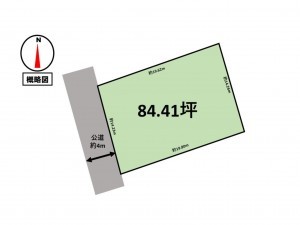 多気郡明和町、土地の間取り画像です