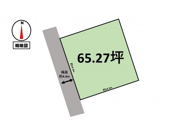 松阪市上川町、土地の間取り画像です