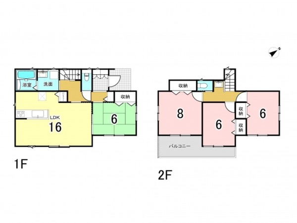 松阪市五反田町、新築一戸建ての間取り画像です