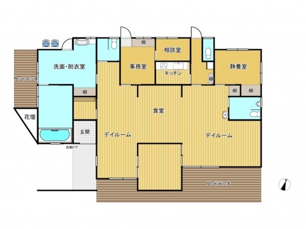 松阪市笹川町、収益物件/店舗の間取り画像です