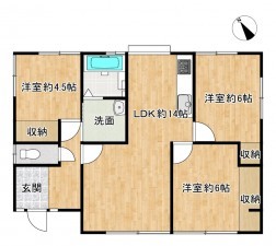 松阪市駅部田町、中古一戸建ての間取り画像です
