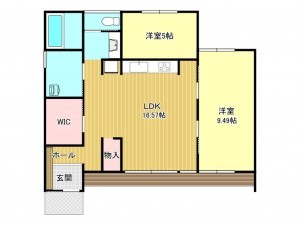 松阪市五反田町、中古一戸建ての間取り画像です