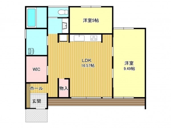 松阪市五反田町、中古一戸建ての間取り画像です