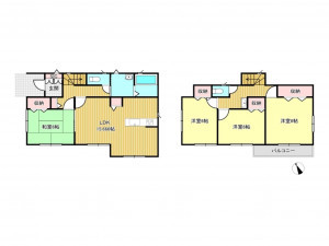 松阪市田原町、新築一戸建ての間取り画像です