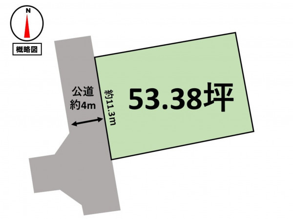 松阪市駅部田町、土地の間取り画像です