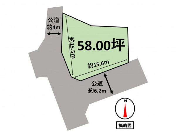 松阪市嬉野野田町、土地の間取り画像です