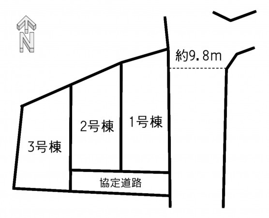 福津市津屋崎、新築一戸建ての画像です