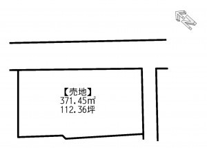 宗像市大谷、土地の間取り画像です