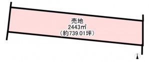 古賀市久保、土地の間取り画像です