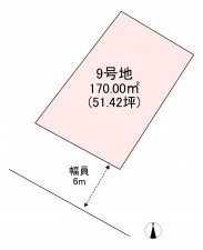 宗像市原町、土地の間取り画像です