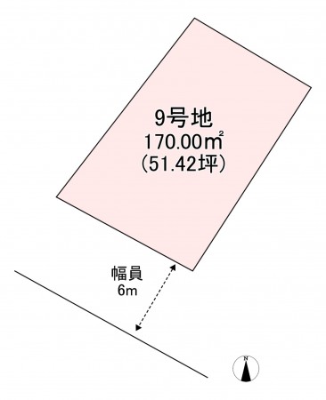 宗像市原町、土地の間取り画像です