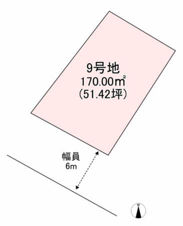 宗像市原町、土地の画像です