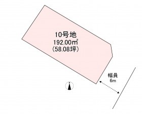 宗像市原町、土地の間取り画像です