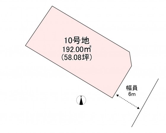 宗像市原町、土地の間取り画像です