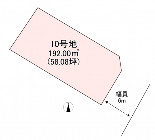 宗像市原町、土地の画像です