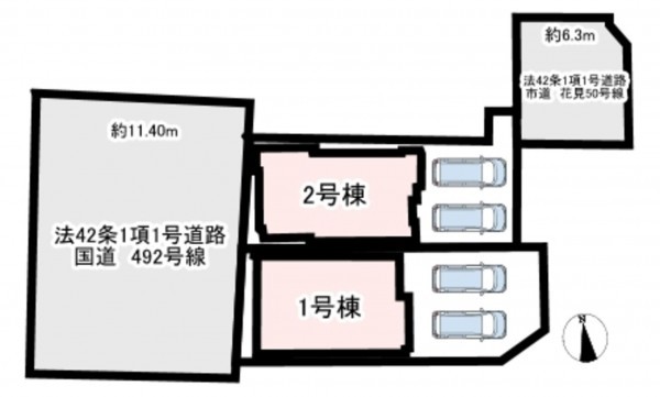 福津市花見が丘、新築一戸建ての画像です