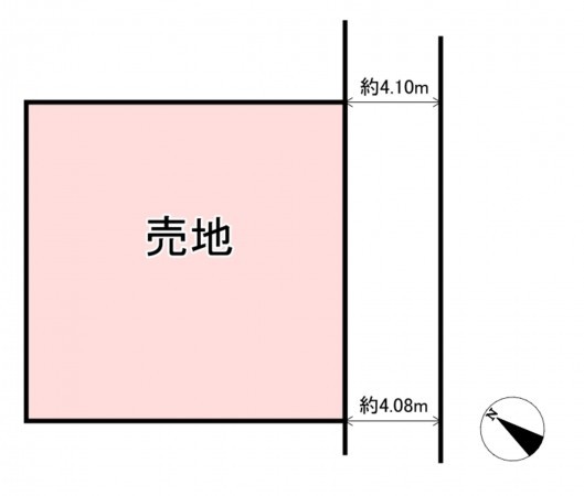 福津市若木台、土地の間取り画像です