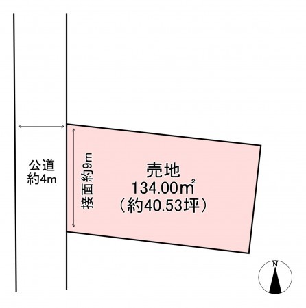福津市上西郷、中古一戸建ての間取り画像です