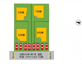 宗像市ひかりヶ丘、新築一戸建ての画像です